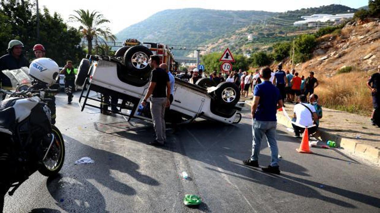 Antalya'da safari faciası: 1 ölü, 10 yaralı