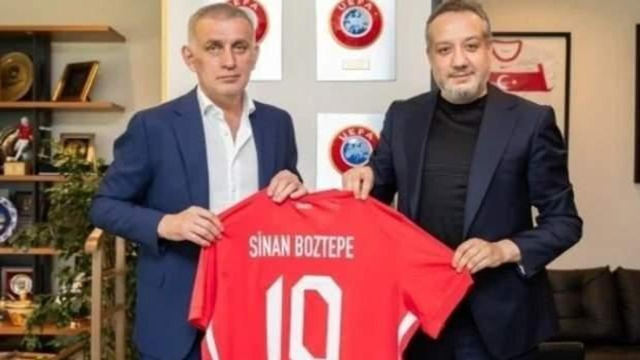 Antalyaspor Başkanı Sinan Boztepe'den İbrahim Hacıosmanoğlu'na ziyaret