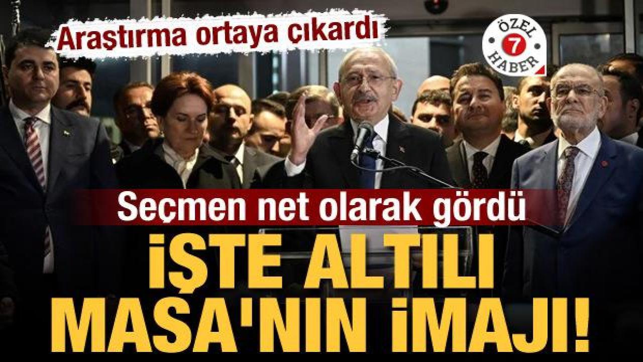 Araştırma ortaya çıkardı! Seçmen net olarak gördü: İşte Altılı Masa'nın imajı