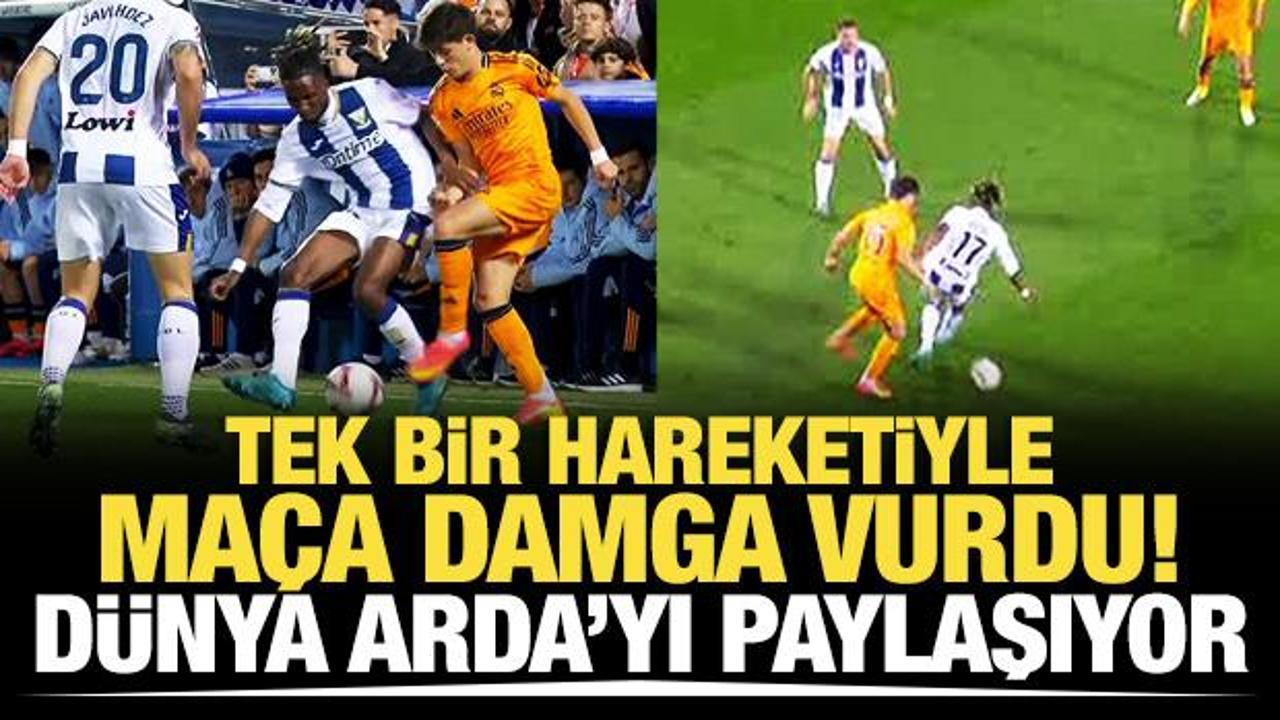 Arda Güler tek bir hareketiyle maça damga vurdu! Dünya onu paylaşıyor