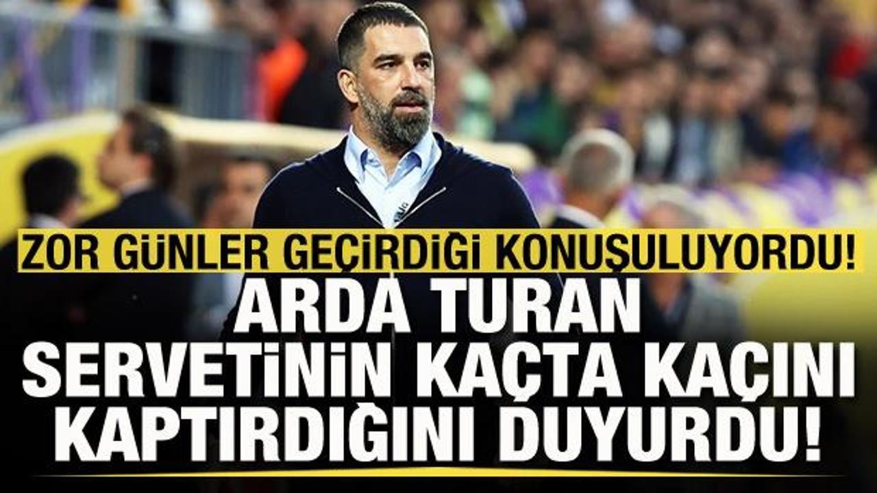 Arda Turan servetinin kaçta kaçını kaptırdığını duyurdu!