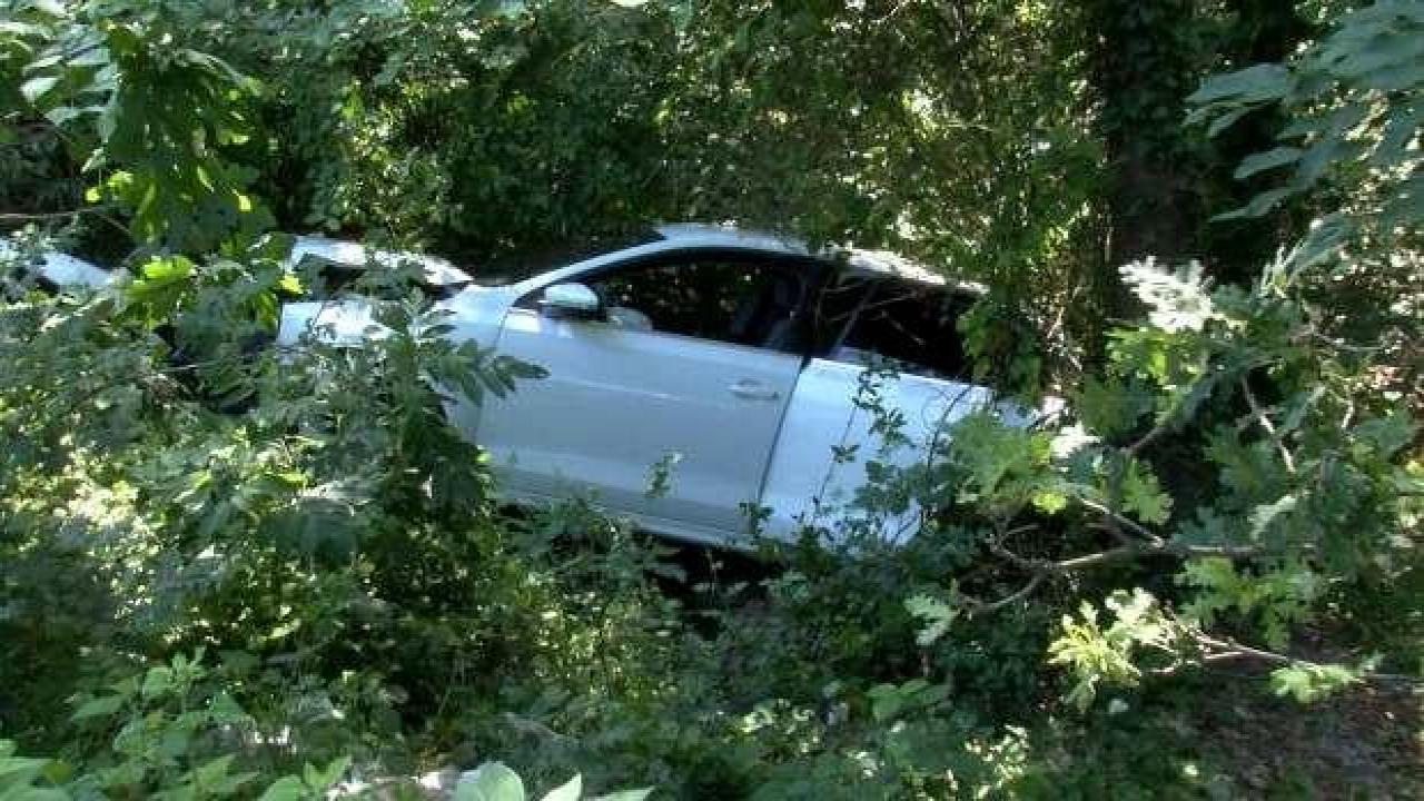 Arnavutköy'de ormana düşen otomobildeki 3 kişi yaralandı