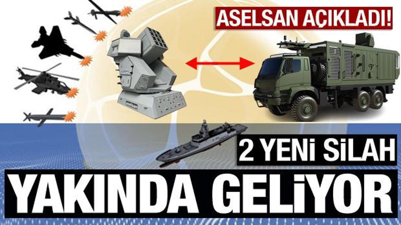 Aselsan’ın iki yeni silahı geliyor! Resmi açıklama geldi