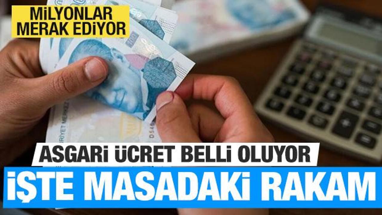 Asgari ücret belli oluyor! İşte masadaki o rakam