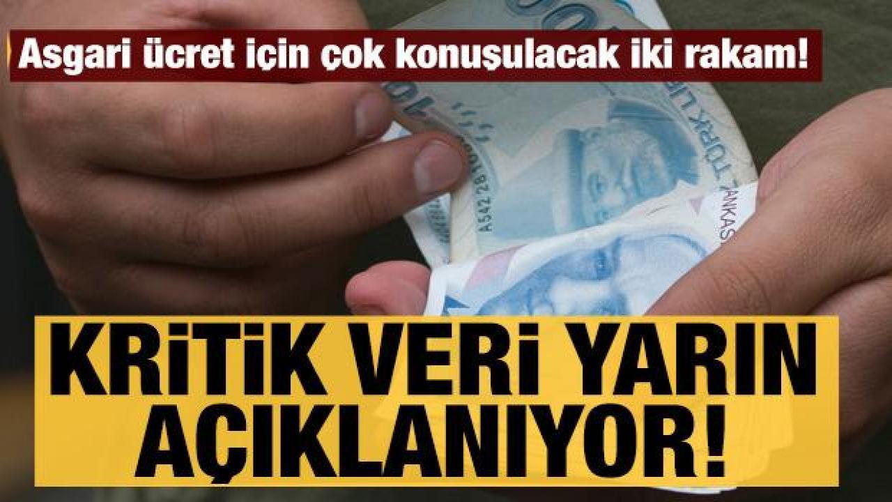 Asgari ücret için çok konuşulacak iki rakam! Asgari ücret için kritik veri yarın açıklanacak