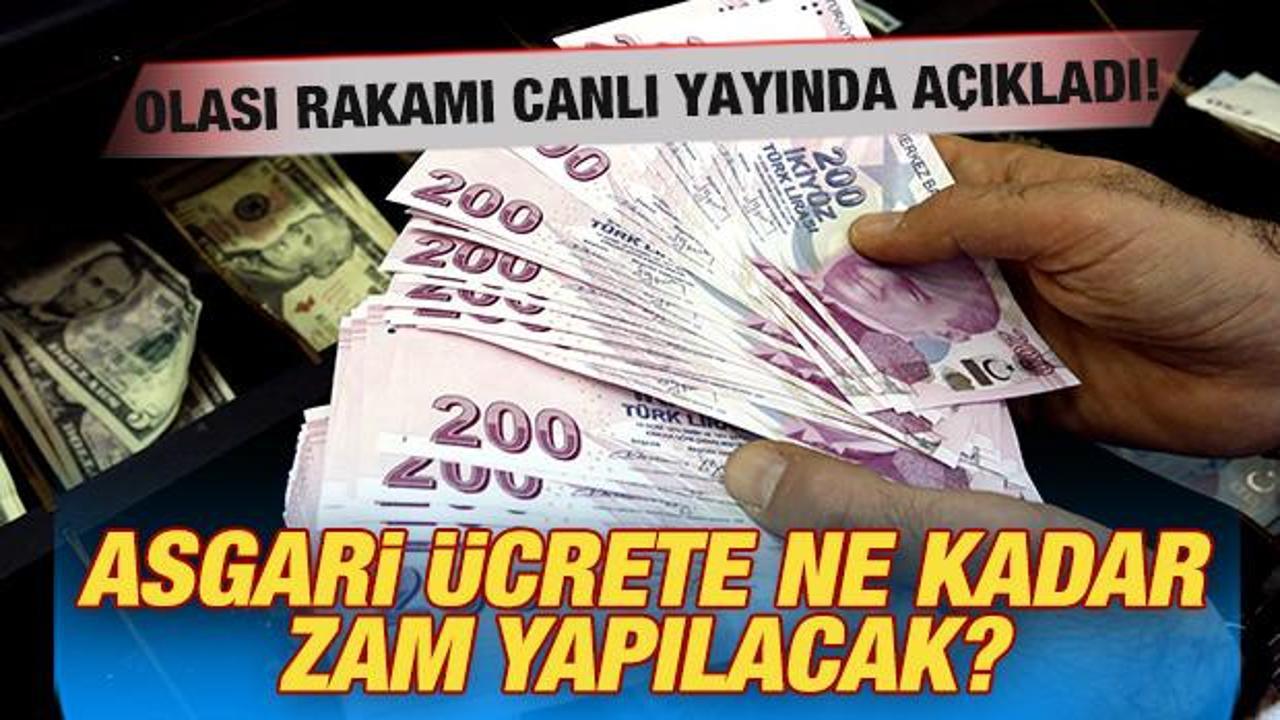Asgari ücret ne kadar olacak? Canlı yayında rakam verdi: Yüzde 33 zam...