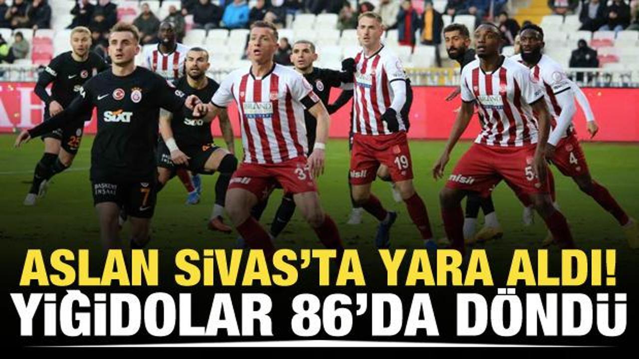 Aslan Sivas'ta yara aldı! Yiğidolar 86'da döndü