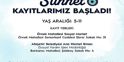 ATAŞEHİR BELEDİYESİ TOPLU SÜNNET İÇİN KAYITLAR BAŞLADI