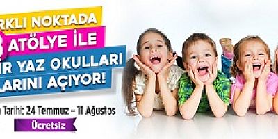 ATAŞEHİR’DE YAZ TATİLİ SANAT SPOR VE BİLİM DOLU ATÖLYELERLE ŞENLENİYOR!