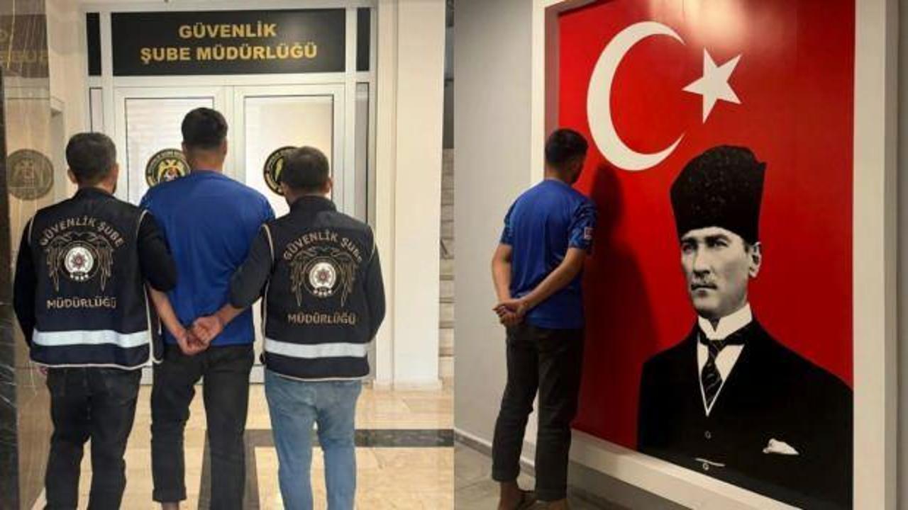 Atatürk görseline basan yabancı uyruklu zanlı tutuklandı