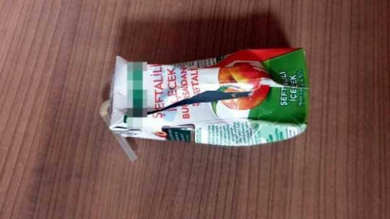 Avcılar'da meyve suyu kutusundan 290 uyuşturucu hap çıktı