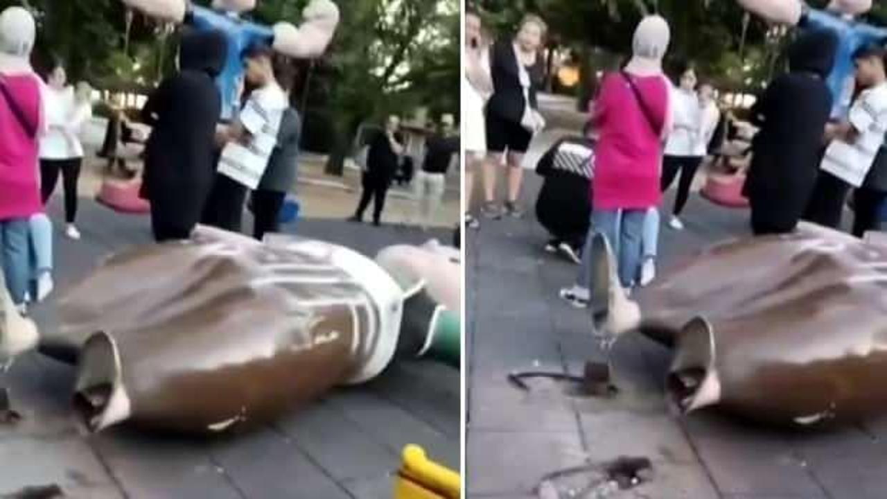 Avcılar'daki çocuk parkında facia kıl payı atlatıldı! Salıncak devrildi, 1 çocuk yaralandı