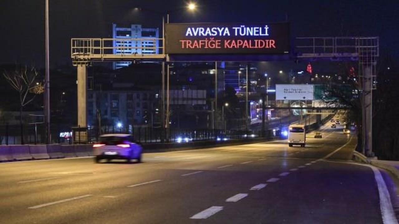Avrasya Tüneli bakım çalışması nedeniyle trafiğe kapatıldı