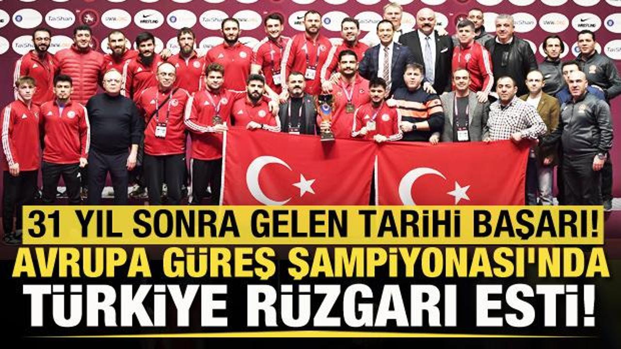Avrupa Güreş Şampiyonası'nda Türkiye rüzgarı esti