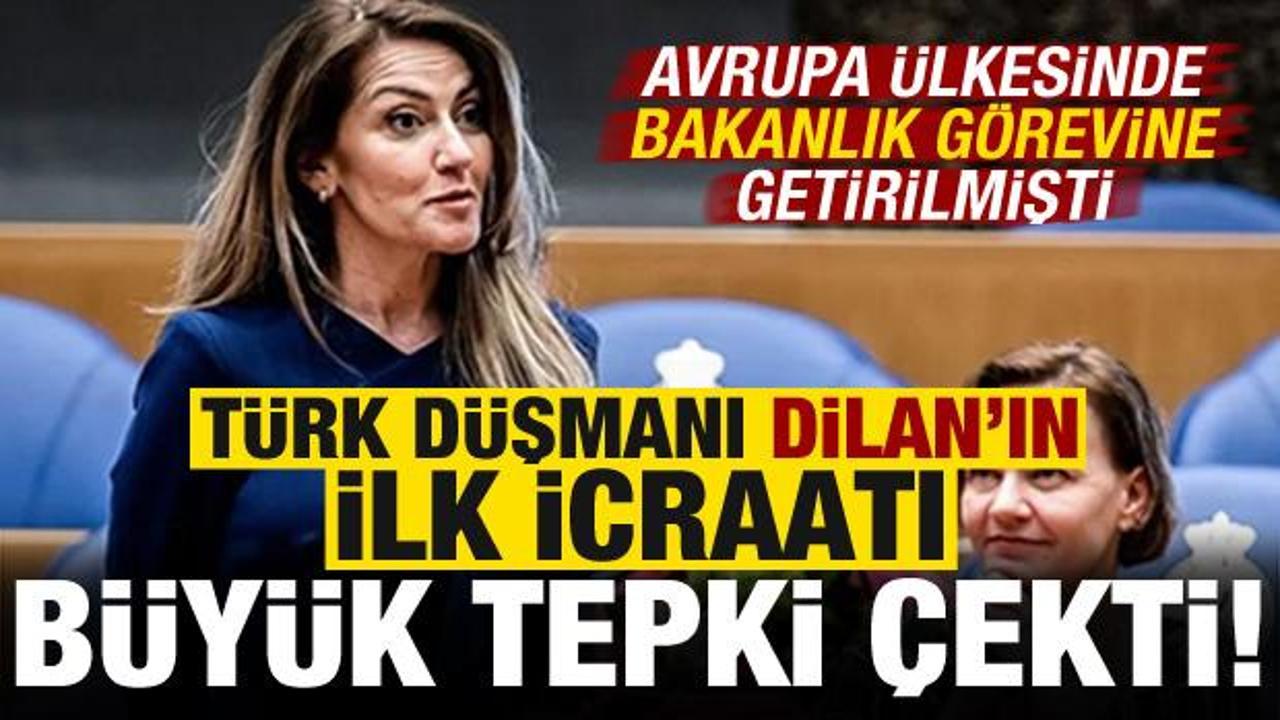 Avrupa ülkesinde bakan olan Dilan Yeşilgöz'ün ilk icraatı büyük tepki çekti!