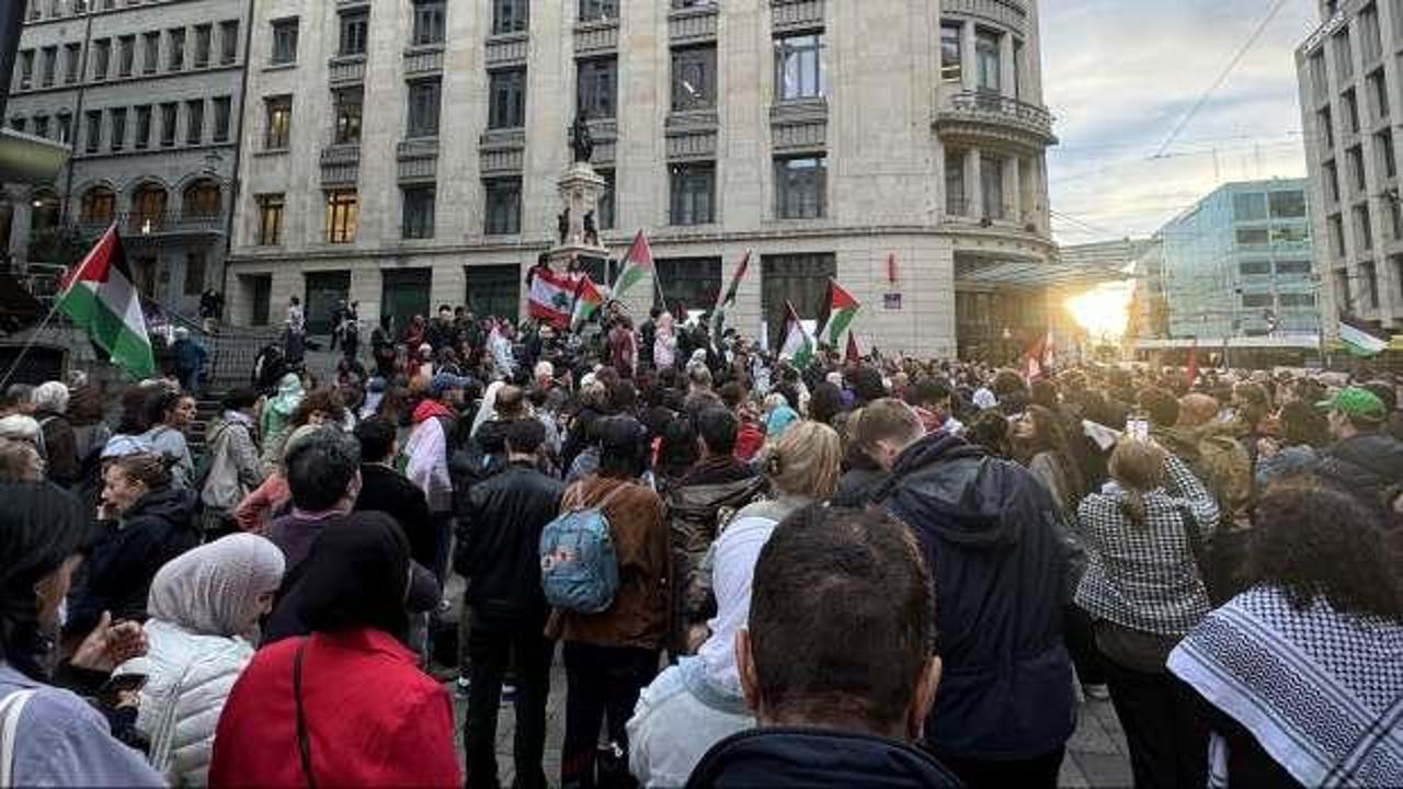 Avrupa'nın kalbinde yaşayan insanlar Gazze ve Lübnan için haykırdı!