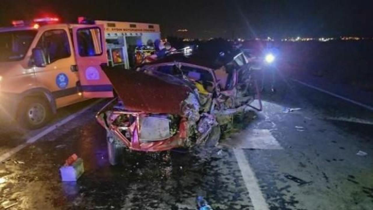 Aydın'da otomobiller çarpıştı: 1 ölü, 2 yaralı