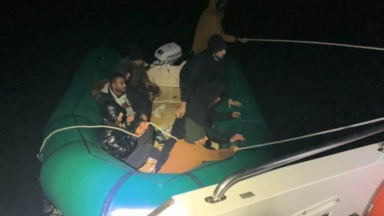 Ayvacık açıklarında 42 göçmen kurtarıldı