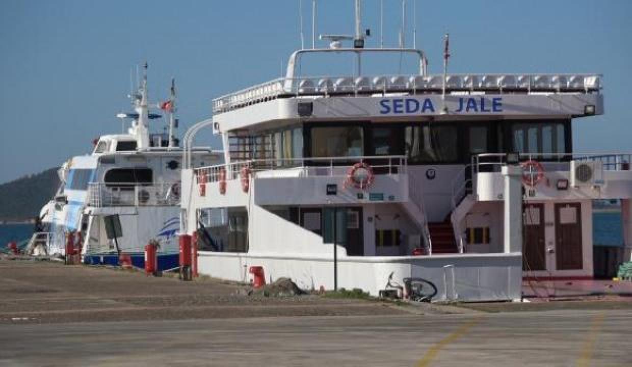 Ayvalık'tan Midilli'ye 25 ay sonra ilk feribot seferi