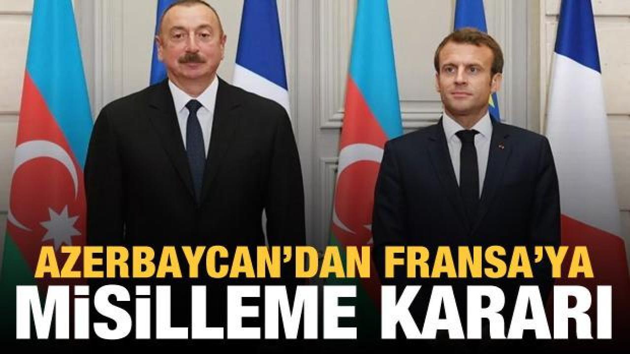 Azerbaycan Parlamentosu'ndan Fransa'ya misilleme kararı