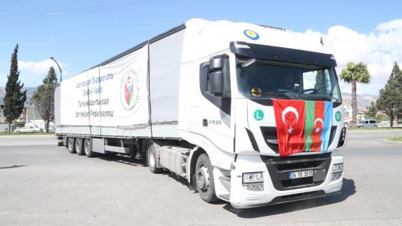 Azerbaycan'dan Kahramanmaraşlı depremzedelere gıda yardımı