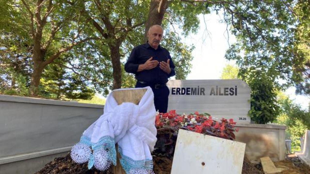 Baba Özer Aci, oğlunun mezarını ziyaret etti!