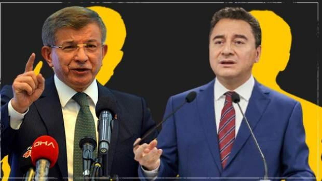 Babacan ve Davutoğlu'nun partileri birbirine girdi! 6'lı masada kavga