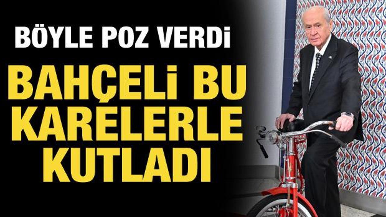 Bahçeli, bisikletli pozuyla 'Cumhurbaşkanlığı Bisiklet Turu'nu kutladı