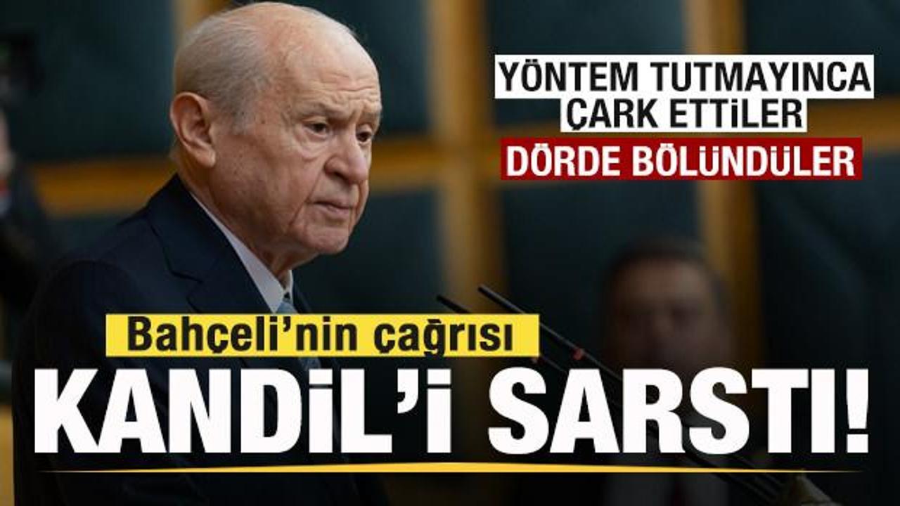 Bahçeli’nin 'Öcalan' çıkışı Kandil'i sarstı! Plan tutmayınca çark ettiler! 4'e bölündüler