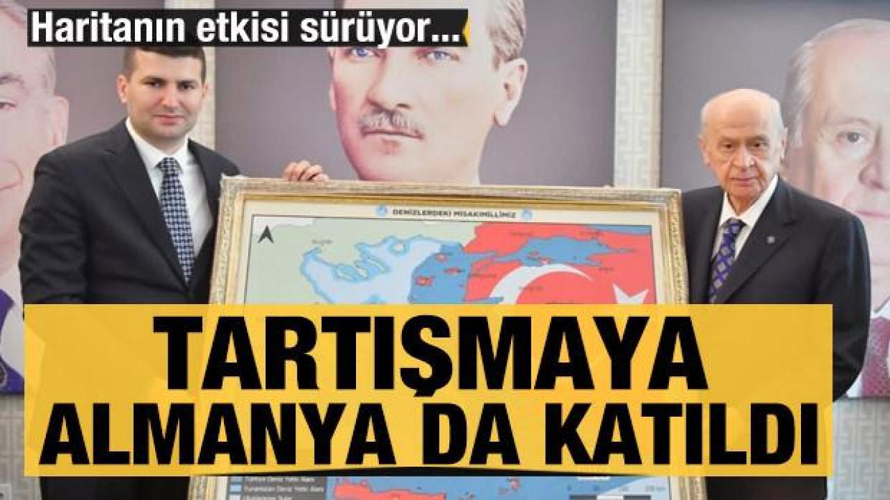 Bahçeli'nin paylaştığı haritayla başlayan tartışmaya Almanya da katıldı