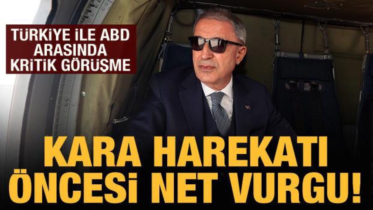 Bakan Akar, ABD'li mevkidaşı ile görüştü