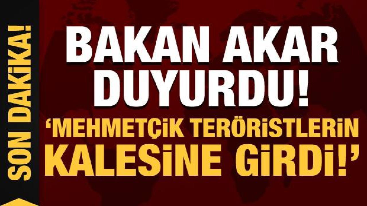 Bakan Akar duyurdu: Mehmetçik, teröristlerin kalesi olarak gördüğü Çemçö mağarasına girdi