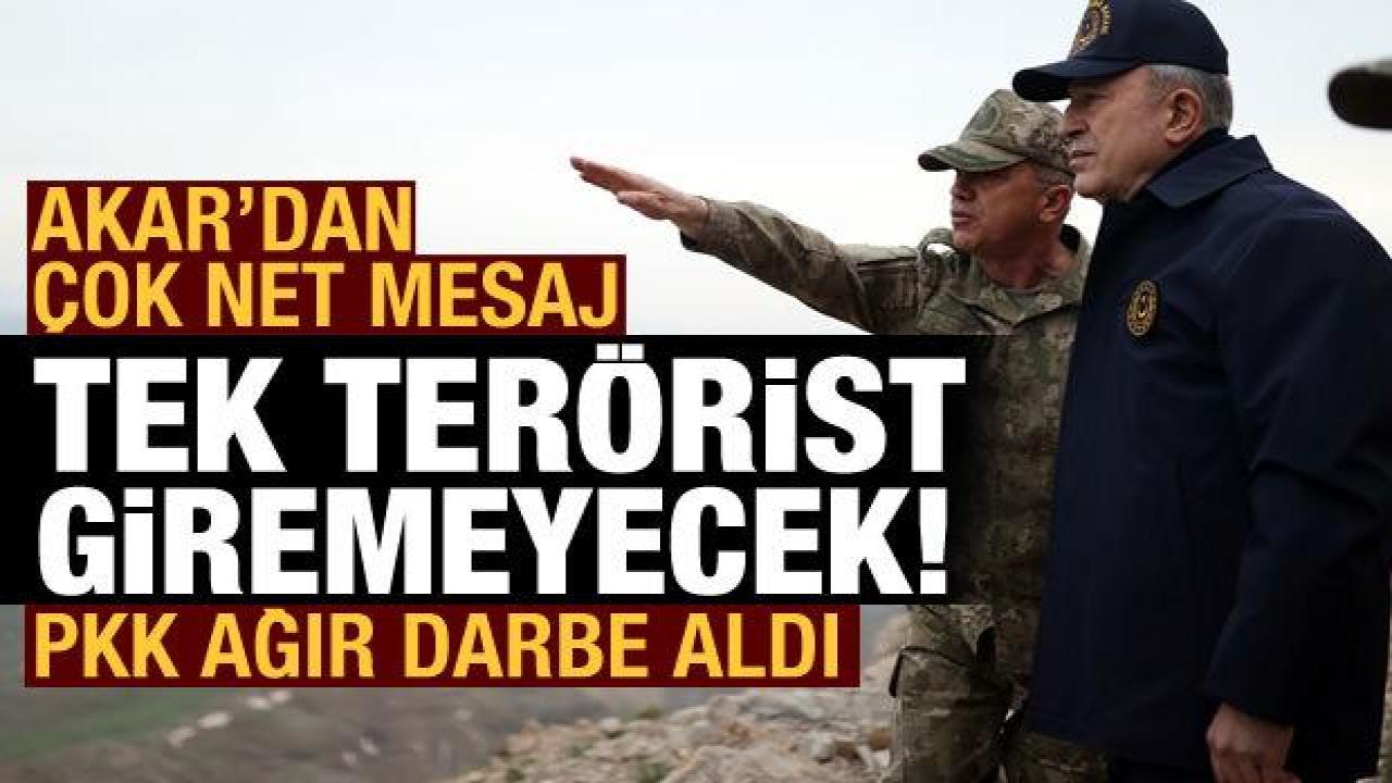 Bakan Akar: Pençe Kilit'te 56 terörist etkisiz hale getirildi