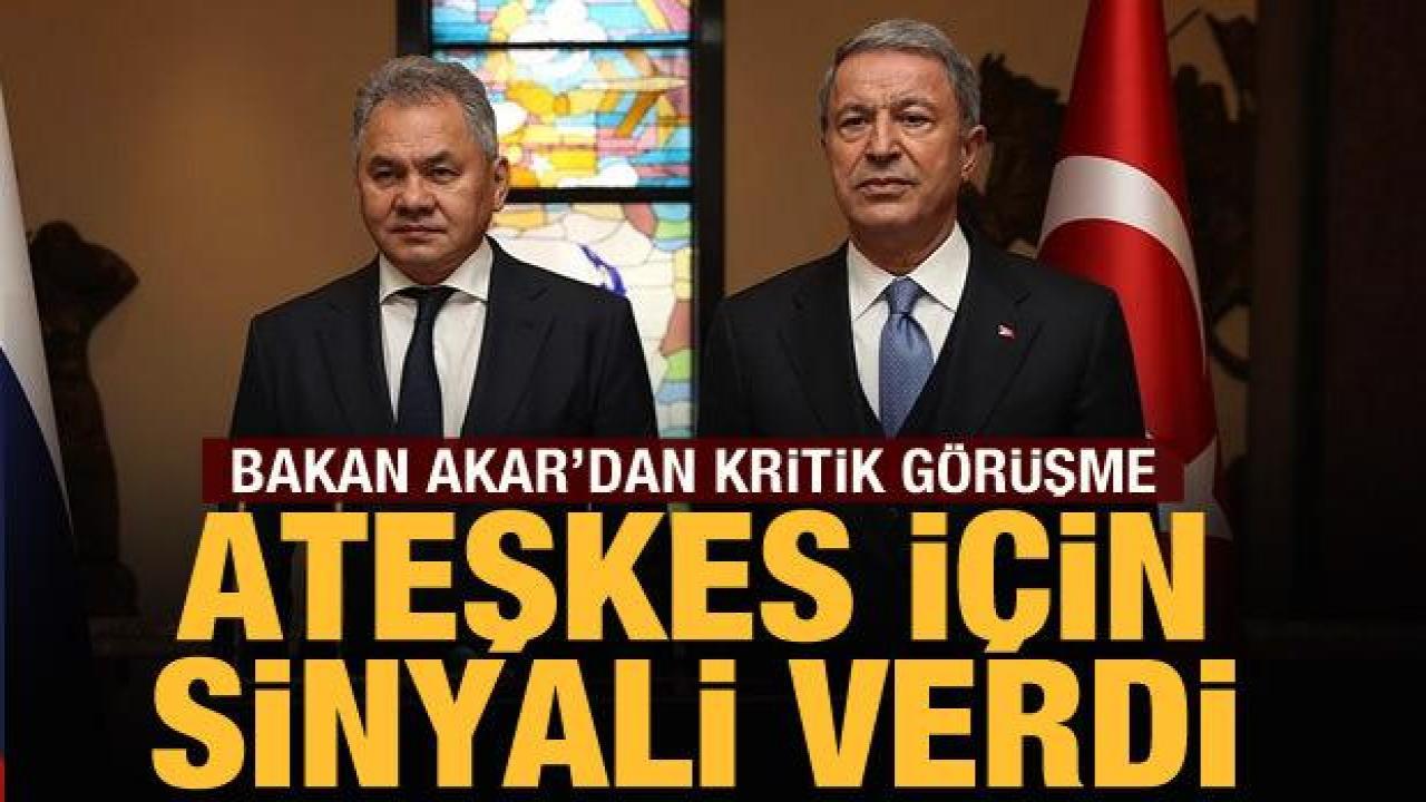 Bakan Akar, Rus mevkidaşı ile görüştü