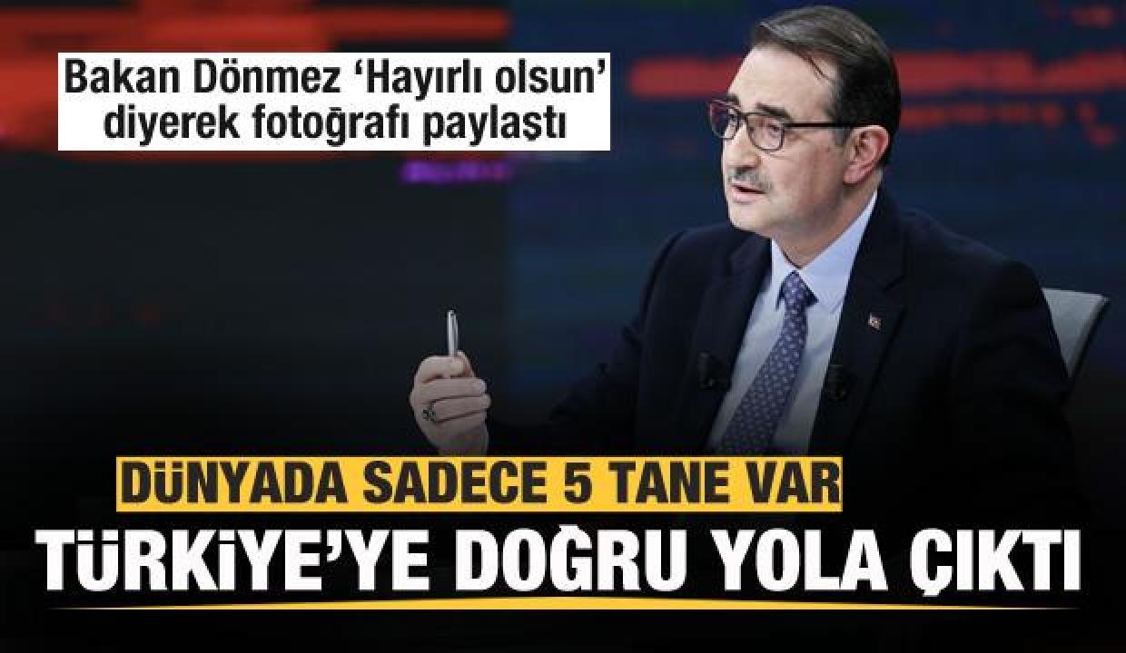 Bakan Dönmez, 'Hayırlı olsun' diyerek duyurdu! Türkiye'ye doğru yola çıktı