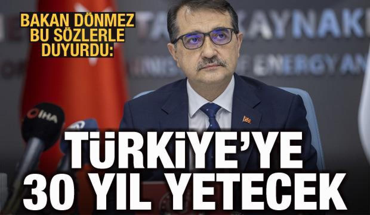 Bakan Dönmez'den Karadeniz gazı açıklaması: 30 yıl yetecek
