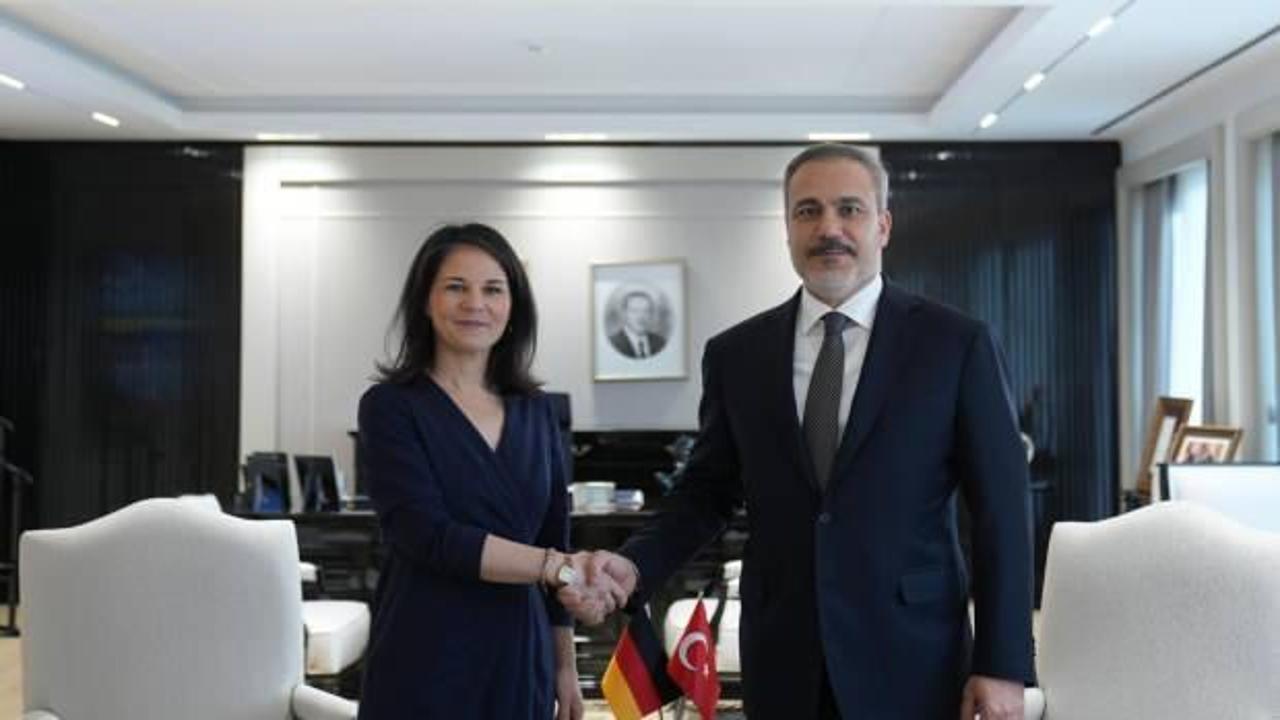 Bakan Fidan, Alman mevkidaşı Baerbock'ın yüzüne söyledi: Asla müsaade edilemeyecek