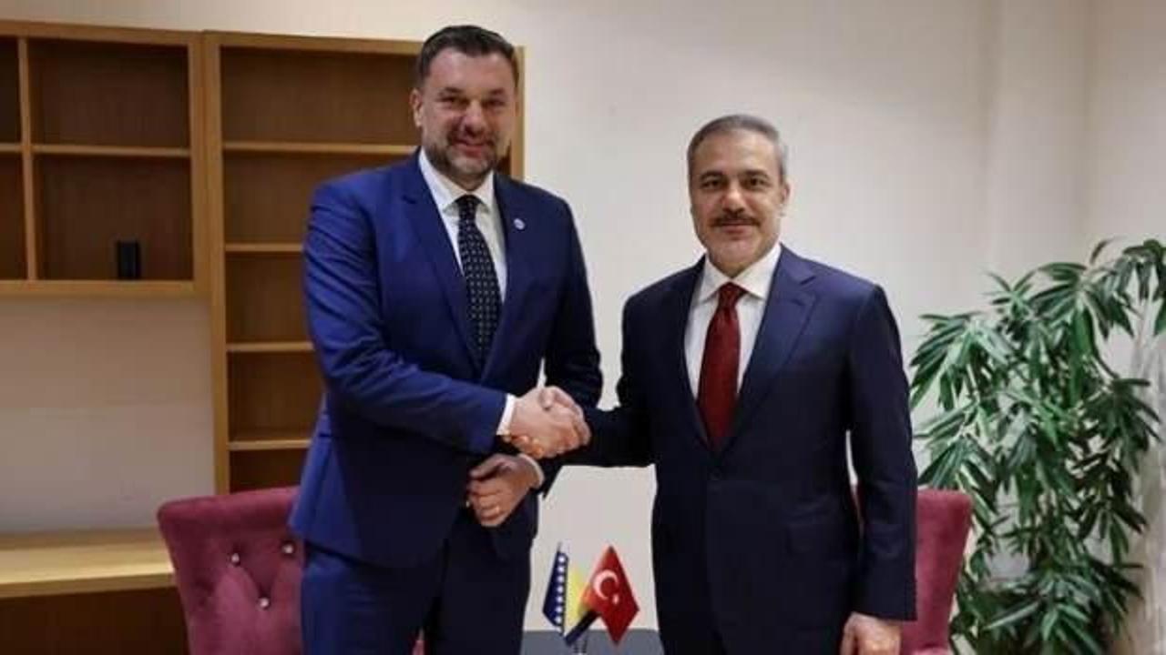 Bakan Fidan Hırvatistan'da mevkidaşı Hasani ile bir araya geldi