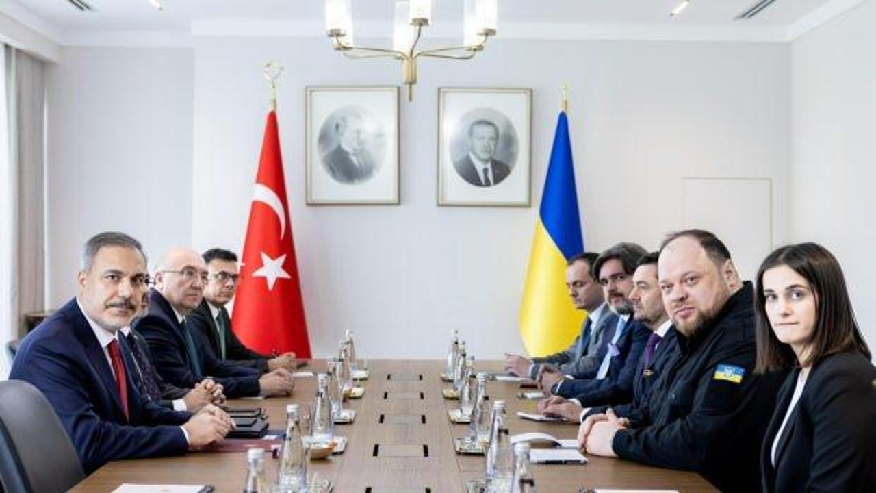 Bakan Fidan, Ukrayna Meclis Başkanı Stefanchuk ile görüştü