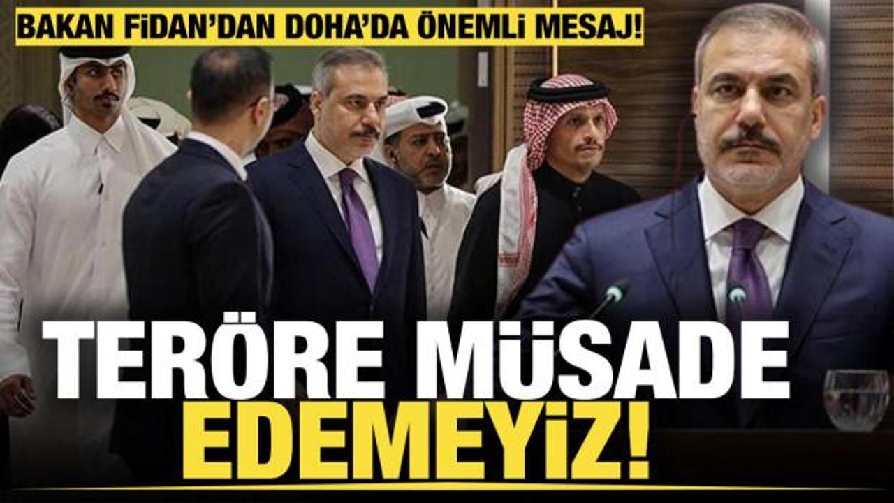 Bakan Fidan'dan Doha'da son dakika açıklamalar! 