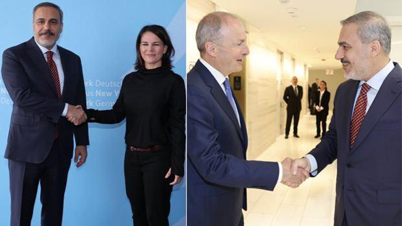Bakan Fidan'dan, İrlandalı ve Almanyalı mevkidaşlarıyla peş peşe görüşmeler