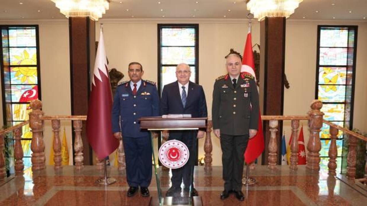 Bakan Güler, Katar Genelkurmay Başkanı'nı kabul etti