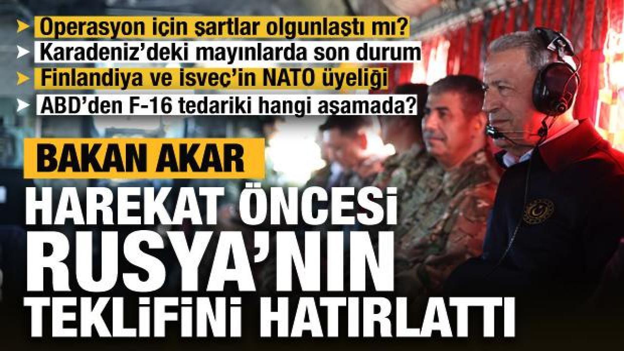 Bakan Hulusi Akar, Suriye harekatı öncesi Rusya'ya teklifini hatırlattı!