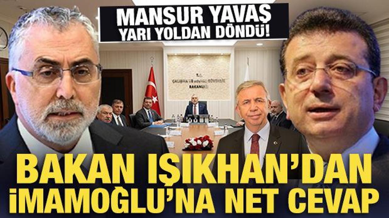 Bakan Işıkhan, İmamoğlu görüşmesinde dikkat çeken detaylar