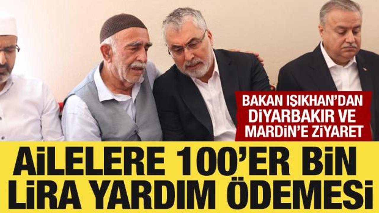 Bakan Işıkhan'dan anız yangınlarında hayatını kaybedenlerin ailelerine ziyaret
