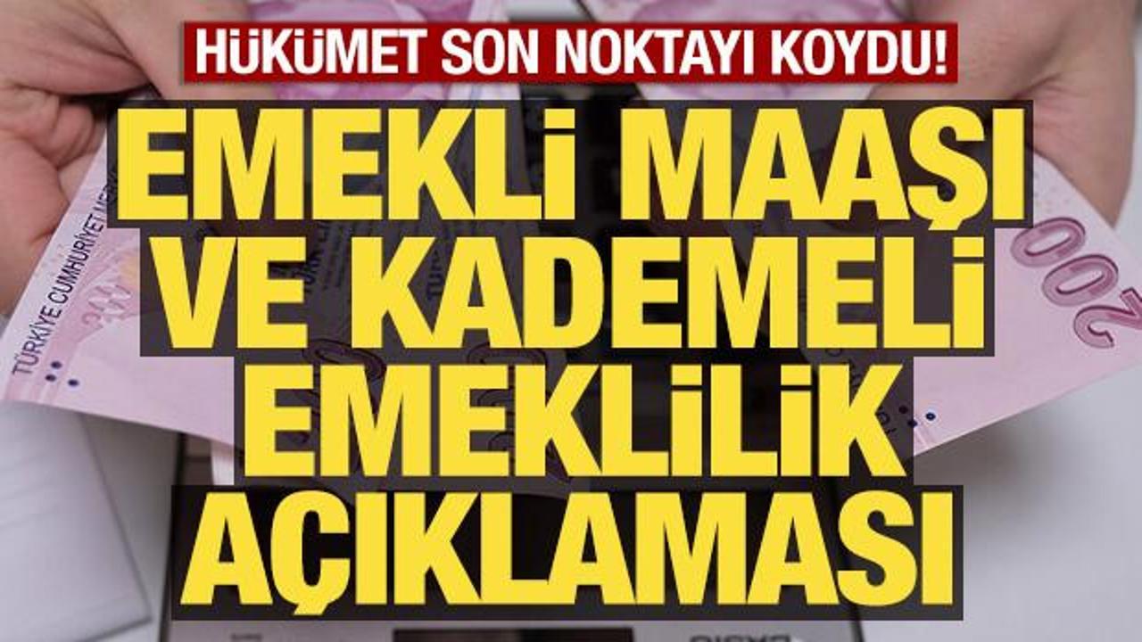 Bakan Işıkhan'dan emekli maaşı ve kademeli emeklilik açıklaması! Noktayı koydu