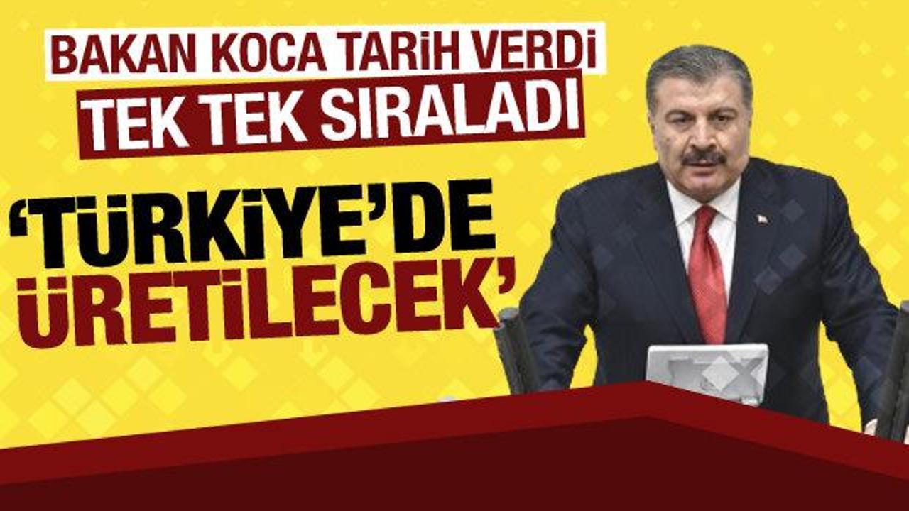 Bakan Koca duyurdu: Üç aşıyı Türkiye'de üreteceğiz
