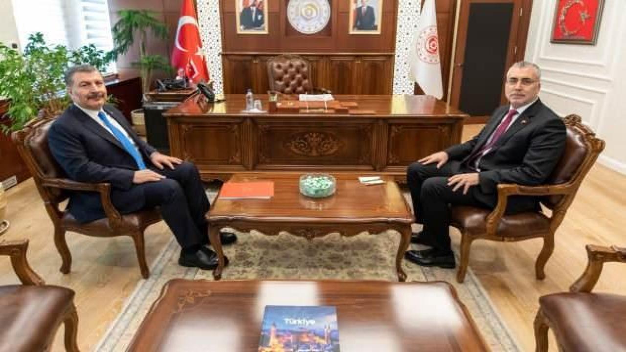 Bakan Koca'dan Bakan Işıkhan'a ziyaret