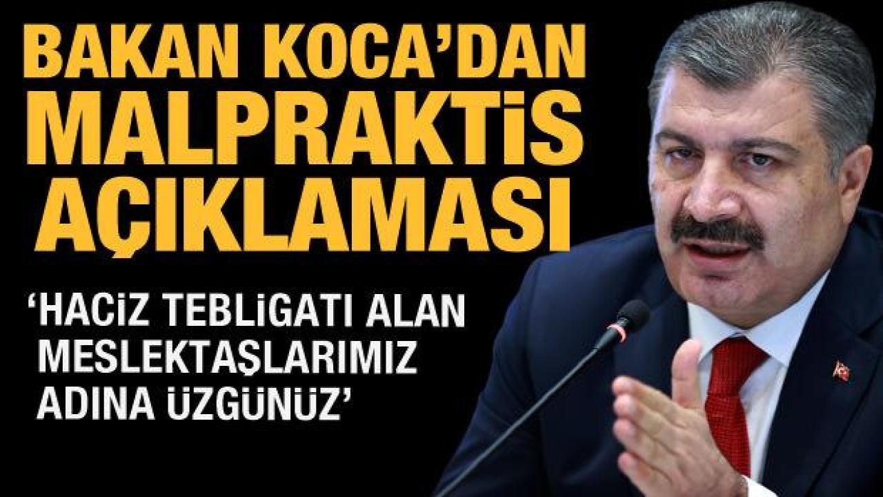 Bakan Koca'dan Malpraktis Yasası açıklaması: Devam eden davaları kapsıyor