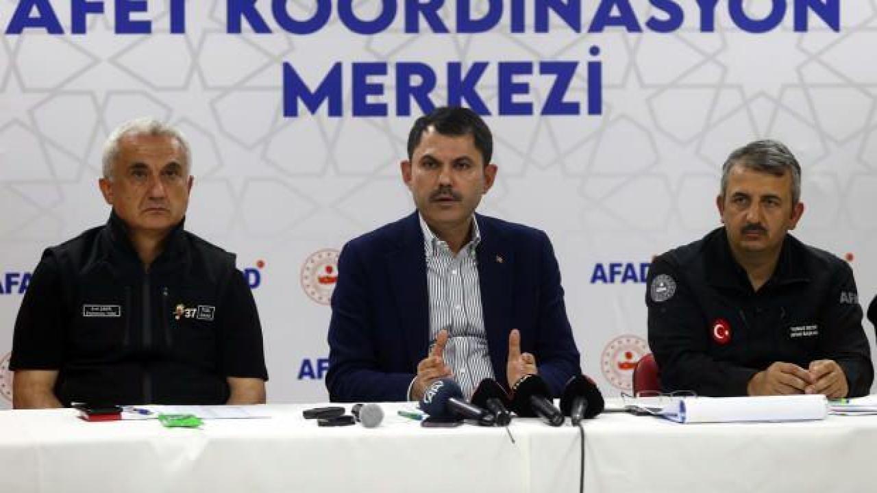 Bakan Kurum: 170 ihbar aldık, bir vatandaşımız kayıp